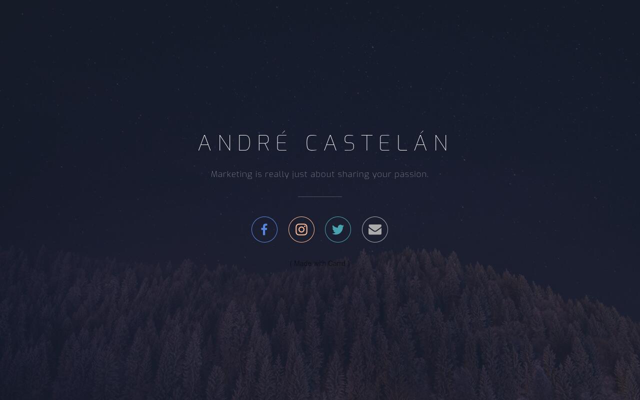Carrd profile picture for @andre